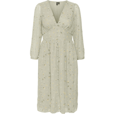 Vero Moda Loula 7/8 Smock Dress - Desert Sage