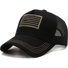 American Flag Trucker Hat with Adjustable Strap