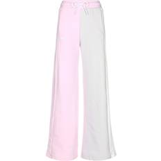adidas Wide Leg Pants - Pink/Beige/White