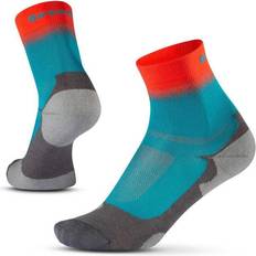 Nainen - Turkoosi Sukat Gococo Light Sport High - Dark Turquoise/Redorange