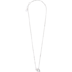 Snö of Sweden Halsband Snö of Sweden Connected Pendant Heart Necklace - Silver/Transparent