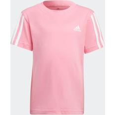 adidas Essentials 3-Stripes Tee - Bliss Pink/White (HN8885)