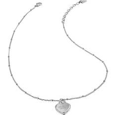 Guess Damen Halsketten Guess Fine Heart Jubn01420jwrht Necklace