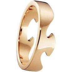 Roségull Ringer Georg Jensen Fusion End Ring - Rose Gold/Transparent