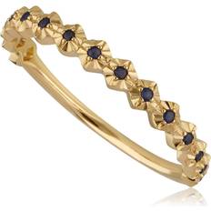 Sapphire Rings Gemondo Half Eternity Sapphire Band Ring In 9ct