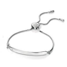 D For Diamond Chain ID Bracelet