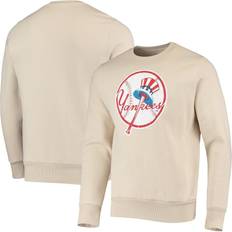 Majestic Men's Oatmeal New York Yankees Fleece Pullover Sweatshirt