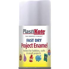 Plasti-Kote Project Enamel Paint Spray Flat White 100ml