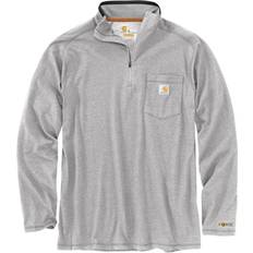 Sweaters Carhartt Men's Force Relaxed Fit Mock Neck T-shirt - Heather Grey