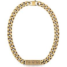 Guess Necklaces Guess Curb 4dc Frame Necklace - Gold