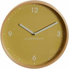 Yellow Clocks Premier Housewares Vitus Small Yellow Wall Wall Clock