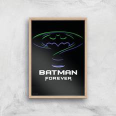 Paper Framed Art Warner Bros Batman Forever Giclee Print A4 Wooden Frame Framed Art