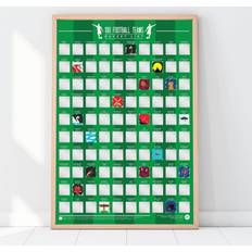 Gift Republic 100 Football Teams Scratch Off Poster 42x59.4cm