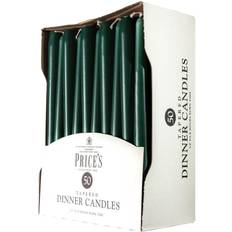 Price's Tapered Dinner Unwrapped 50pk Evergreen Scented Candle