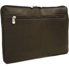 Sleeves laptop leather Piel Leather 2894-BLK 17In Zip Laptop Sleeve Black