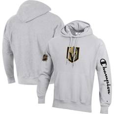 Silver - Sweatshirt Jumpers Champion Men's Heathered Gray Vegas Golden Knights Reverse Weave Pullover Hoodie