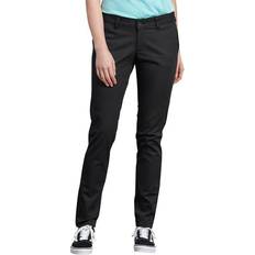 Dickies Women's Skinny Fit Pants - Rinsed Black