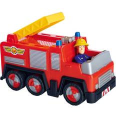 Brandman Sam Utryckningsfordon Simba Fireman Sam Jupiter with Sam Figure, Toy Vehicle (red/yellow)
