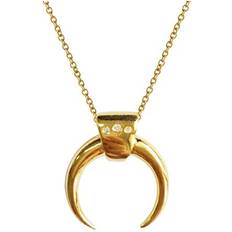 Libre de Níquel Collares Everneed Luna Moon Necklace - Gold/Transparent