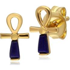 Ankh smycken ECFEWâ¢ 'The Ruler' Lapis Lazuli Ankh Stud Earrings