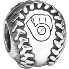 Milwaukee baseball Pandora Milwaukee Brewers Baseball Charm - Silver