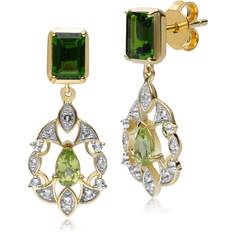Gemondo ECFEWâ¢ 'The Creator' Chrome Diopside & Peridot Floral Drop Earrings