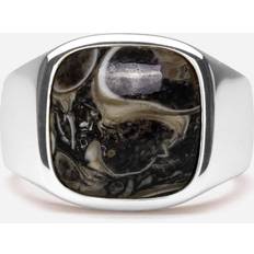 Ix cushion signet ring IX Studios Cushion Signet Ring Turtle Agate