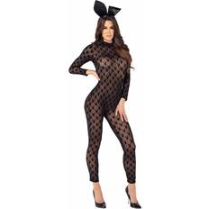 Vrouw - Zwart Bodysuits Roma Playboy Bunny 2-Delige Set - Zwart