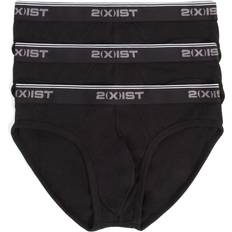 2(X)IST Mens Stretch Cotton Brief 3-Pack - Black