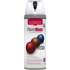 Plasti-Kote PKT22101 Twist & Spray Satin White 400ml