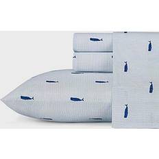 Underlakan på rea Nautica Whale Print Striped Underlakan Blå (243.84x167.64cm)