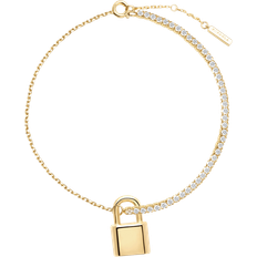 Pdpaola Bond Bracelet - Gold/Transparent