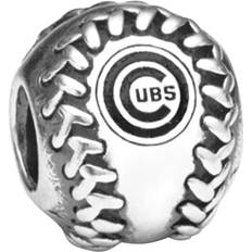 Pandora Silver Plated Charms & Pendants Pandora Chicago Cubs Baseball Charm - Silver