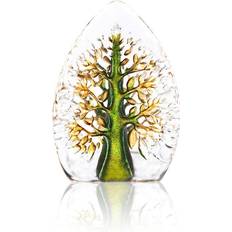 Målerås Glasbruk Yggdrasil glass sculpture green-yellow Mini Figurine