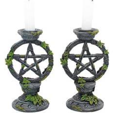 Anne Stokes Wiccan Pentagram Candlesticks Unisex multicolor Ljusstake