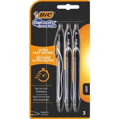 Schwarz Gelstifte Bic Pack of 3 Gelocity Retractable Gel Pens