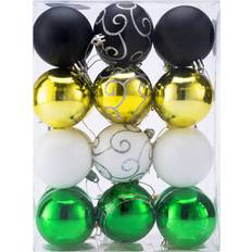 Christmas Baubles 24Pcs Green