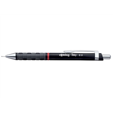 Rotring Artes y Manualidades Rotring Pack of 12 Mechanical Pencils 0.5 mm Tikky, Black