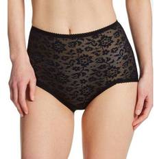 Rago Women Rago Lacette V Leg Brief Panty (Black 2X/34)