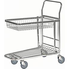 Konga Mekaniska mek Shopping trolley, zinc plated, LxWxH 870 x 530 x 1010 mm, max. load 300 kg