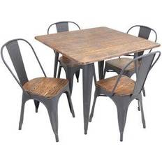 Bamboo Dining Sets Lumisource Oregon Dining Set 36x36" 5