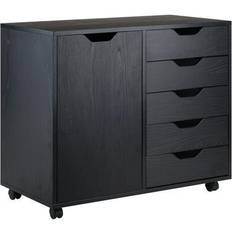 Black Storage Cabinets Winsome halifax Storage Cabinet 30.7x26.3"