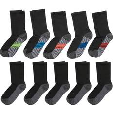 L Socks Hanes Ultimate Boys' Crew Socks 10-Pack