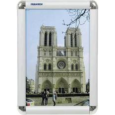 Franken BS0701 Picture frame Transparent, Silver (W x H x D) 240 x 327 x 12 mm A4 Bilderrahmen