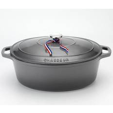 Chasseur Casseroles Chasseur Oval Cast Iron with lid 1.5 gal