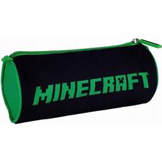 Pennfodral minecraft Minecraft Round Pencil Case Black/Green