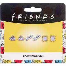 Set of Earring Studs Frame, Coffee Cup Logo