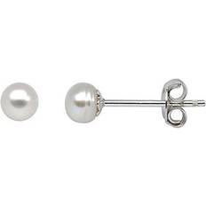 Støvring Design Ear Studs - Silver/Pearl