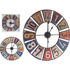 Pink Wall Clocks Gift Decor Wall Multicolour Retro Metal (60 x 4,5 x 60 cm) Wall Clock 60cm