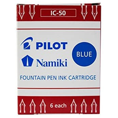 Pilot IC-50 Ink Cartridge 6-Pack Blue